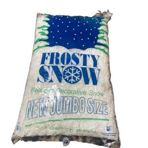 Vintage Frosty Snow Realistic Decorative Snow New Jumbo Size 3-1/2 Quarts Sealed